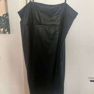 Express Strapless Black Dress